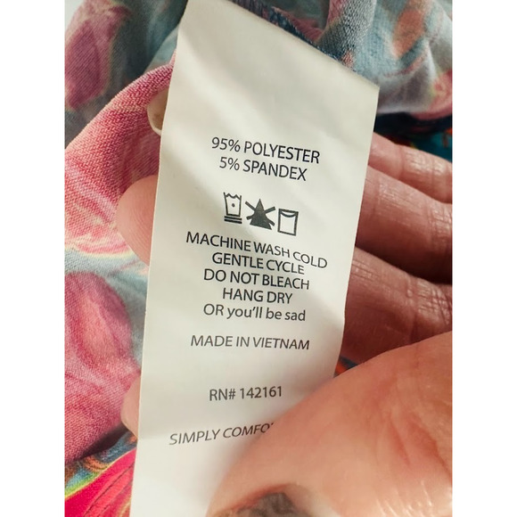 LuLaRoe Floral Slinky Maxi Skirt Strapless Dress S Roses Travel Resort Cruise - Picture 7 of 8